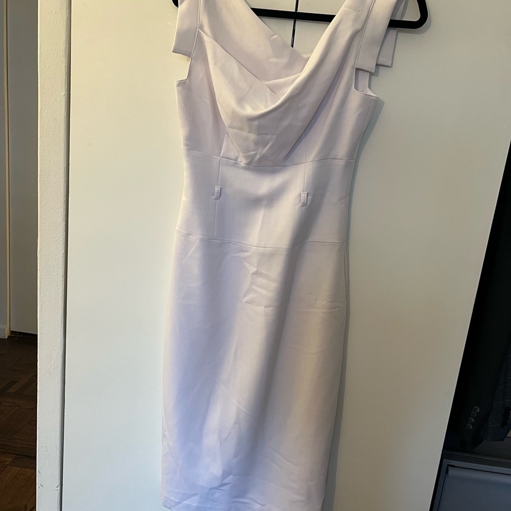 Black Halo Jackie O White Sleeveless Dress